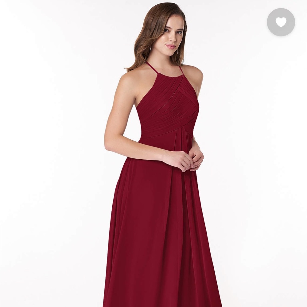 Azazie Ginger bridesmaid dress - A10, Burgundy